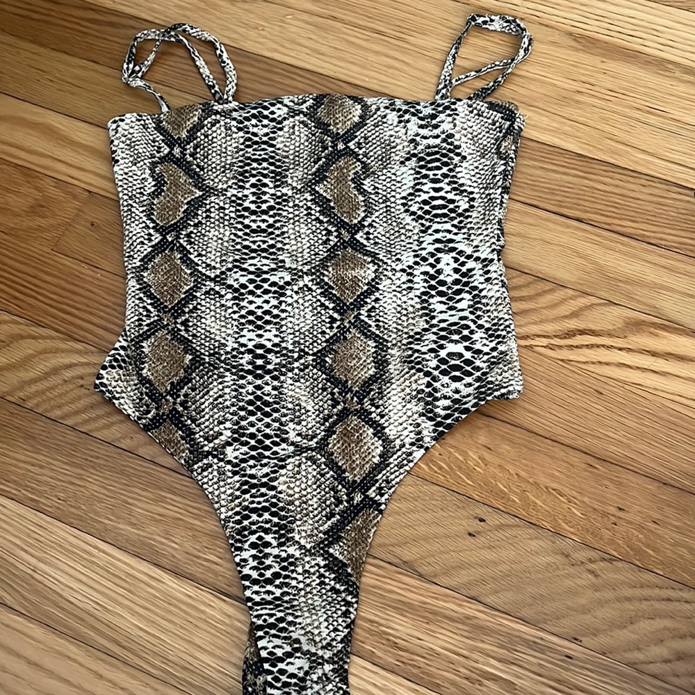 snakeskin top